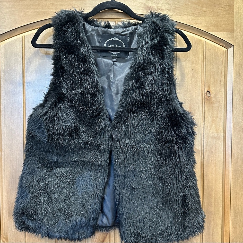 You’ll love this fun, fake fur vest